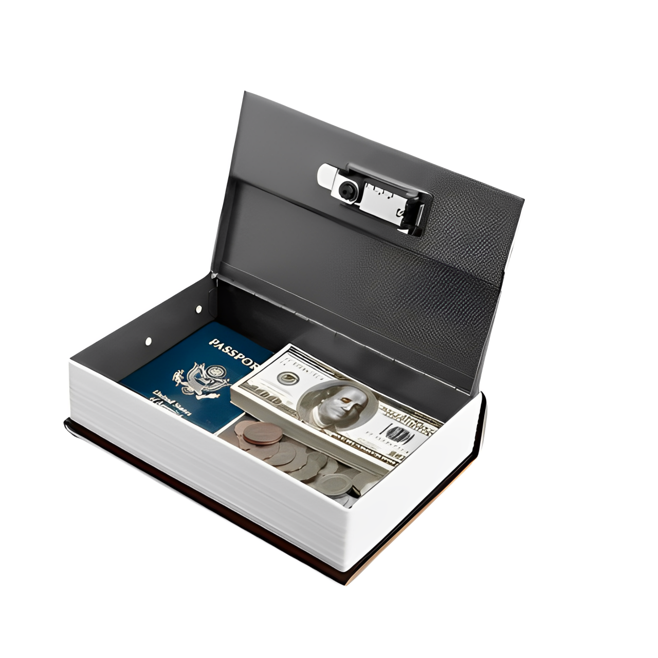 Cofre Escondido com Chave em Formato Livro + Brinde