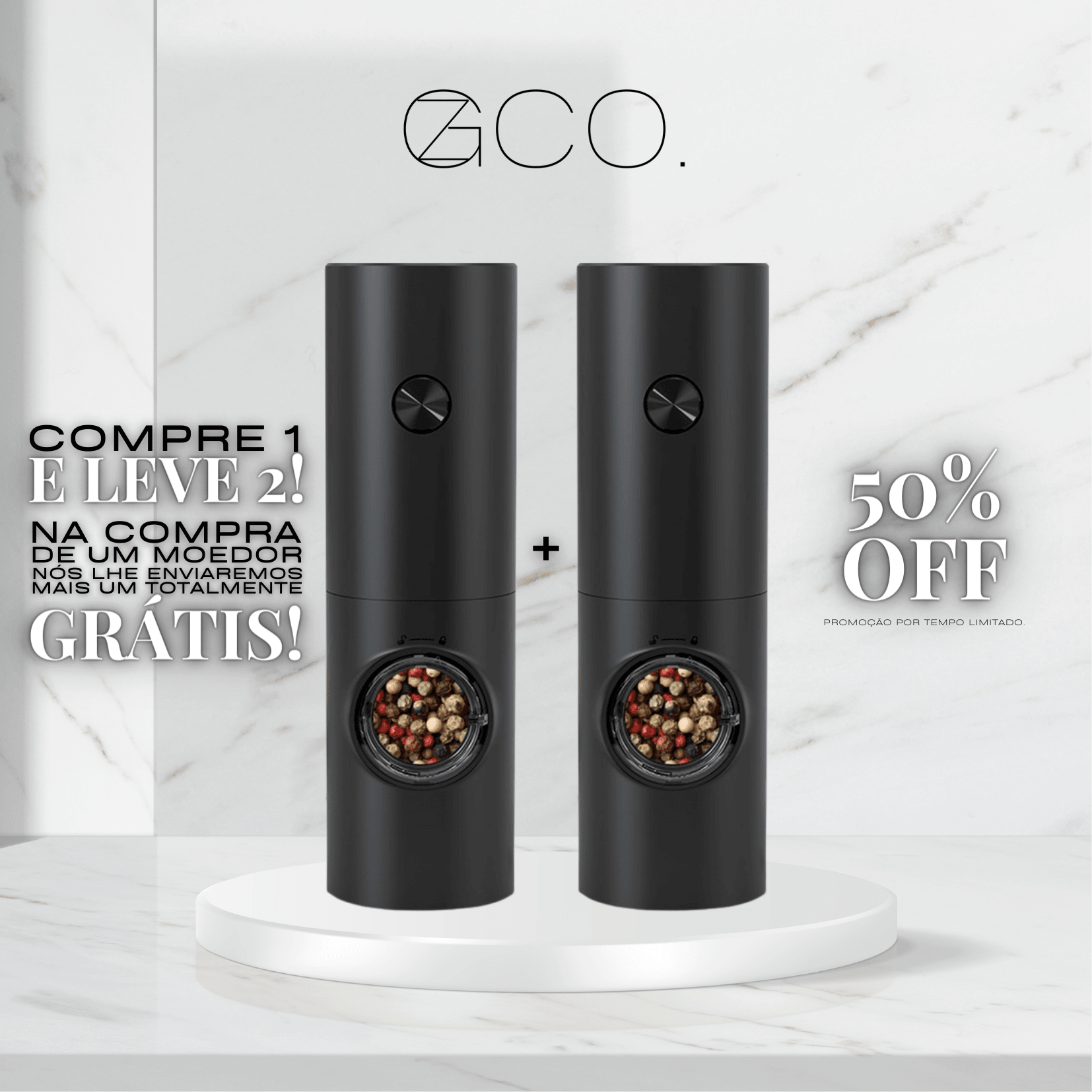 Moedor Automático De Temperos [Compre 1 e Leve 2] - GZCO
