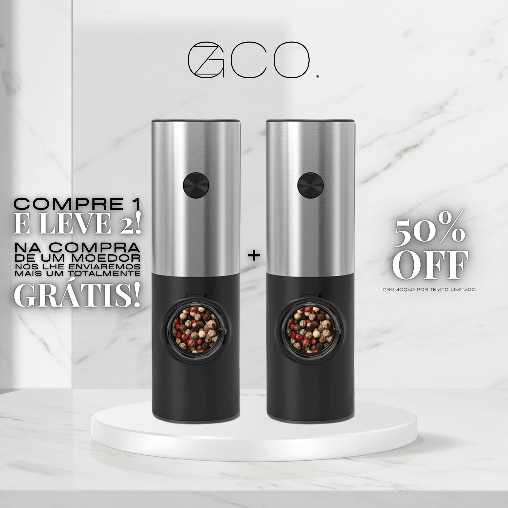 Moedor Automático De Temperos [Compre 1 e Leve 2] - GZCO