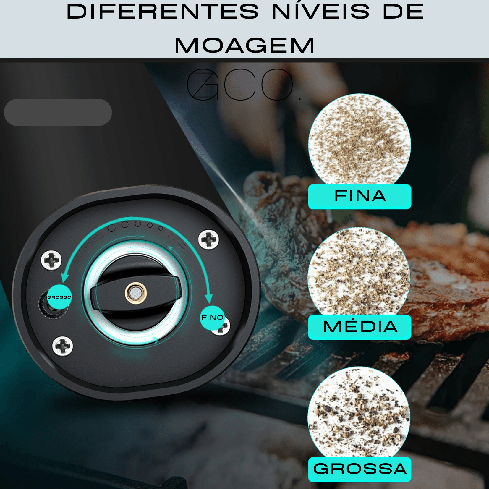 Moedor Automático De Temperos [Compre 1 e Leve 2] - GZCO