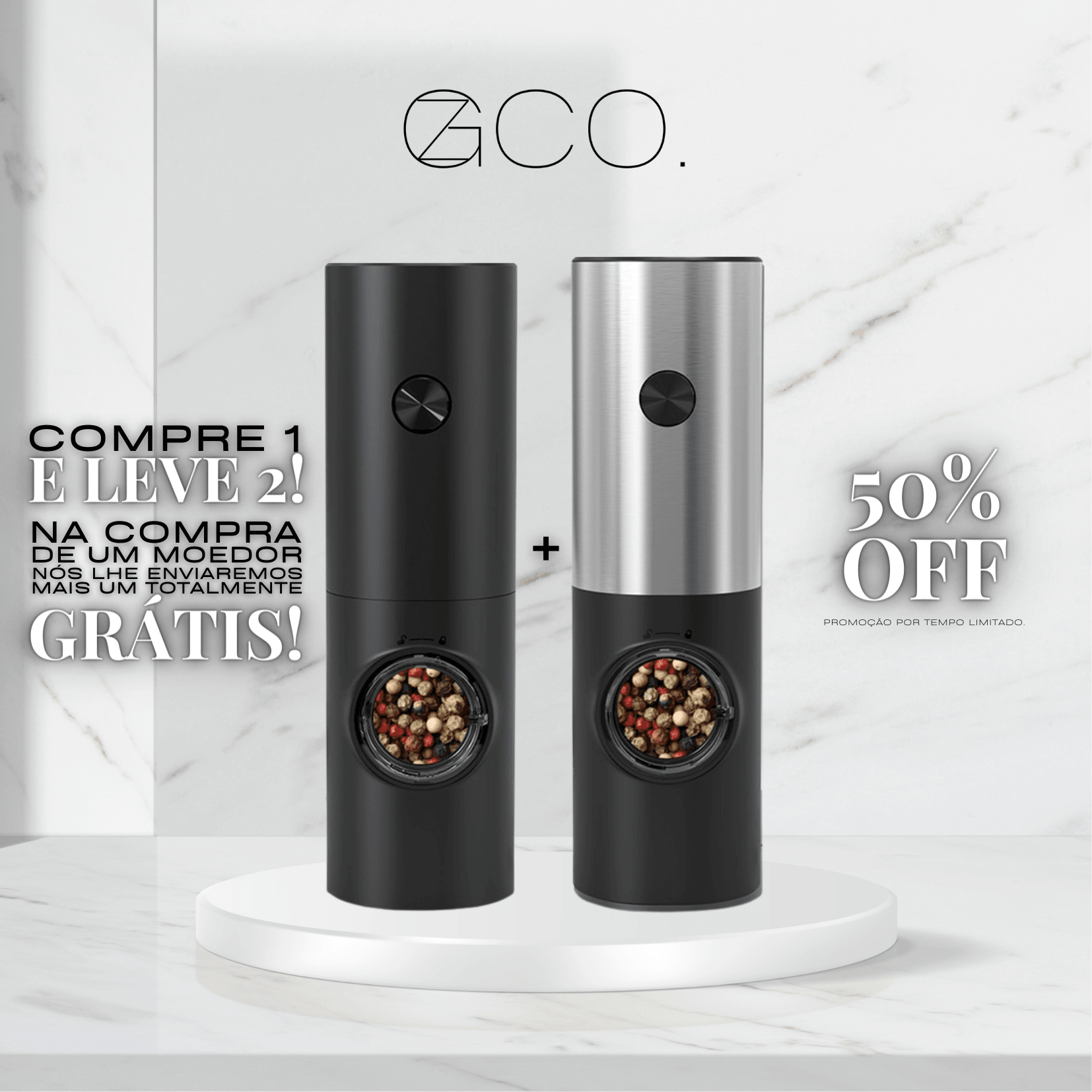 Moedor Automático De Temperos [Compre 1 e Leve 2] - GZCO