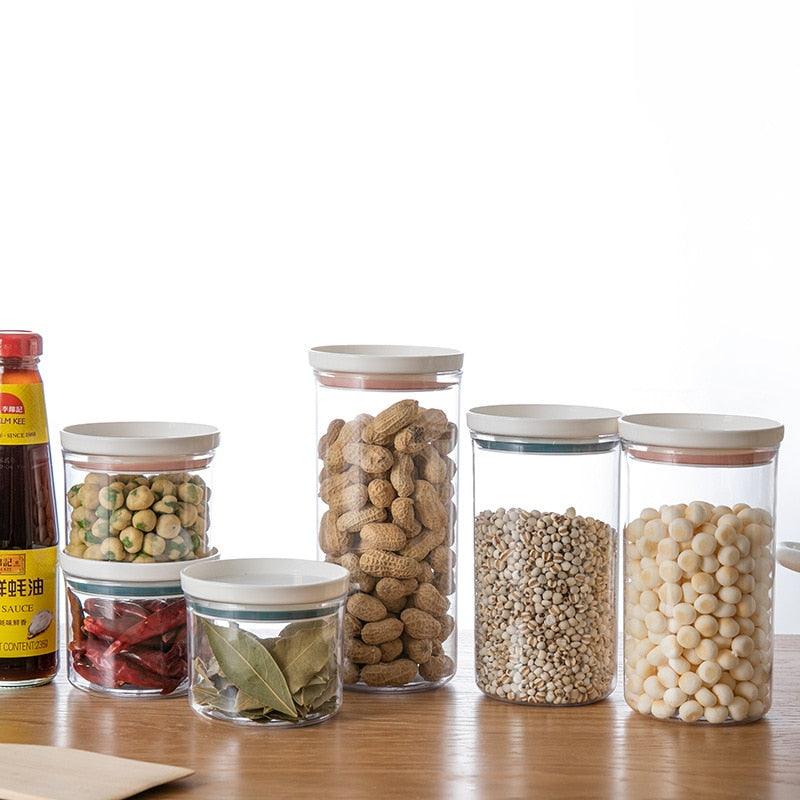 Potes Herméticos Incolores Organizadores de Alimento - GZCO